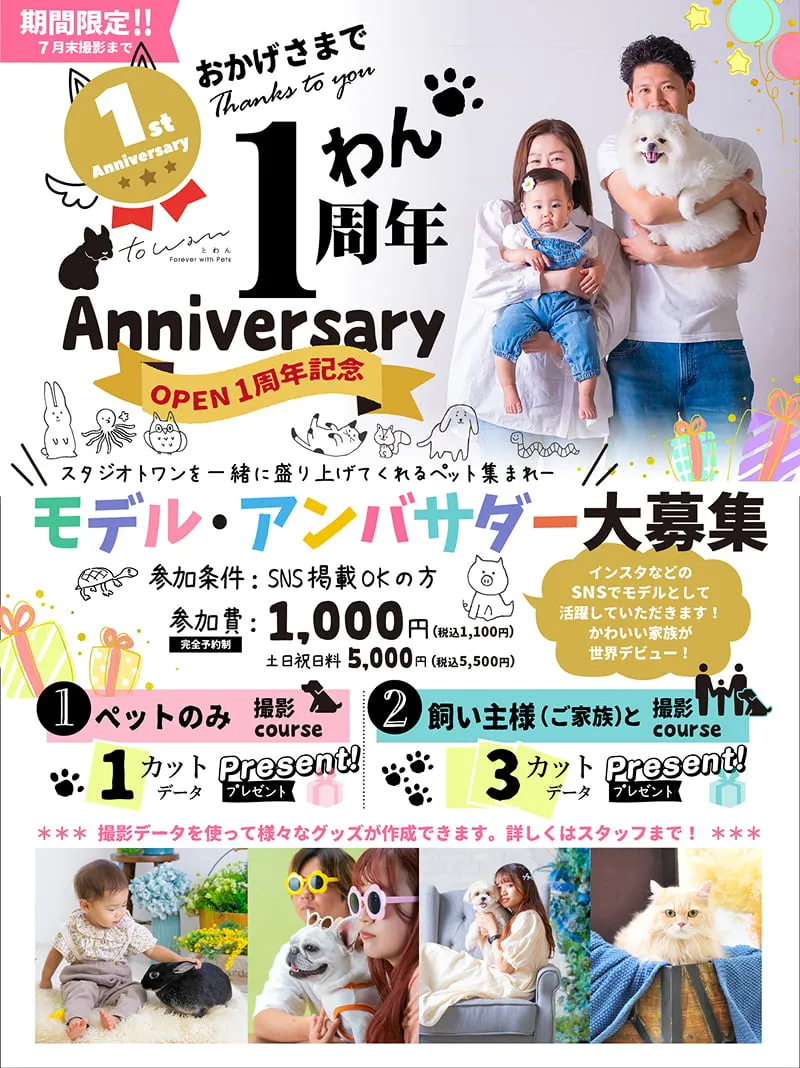 OPEN1周年記念キャンペーン 詳細